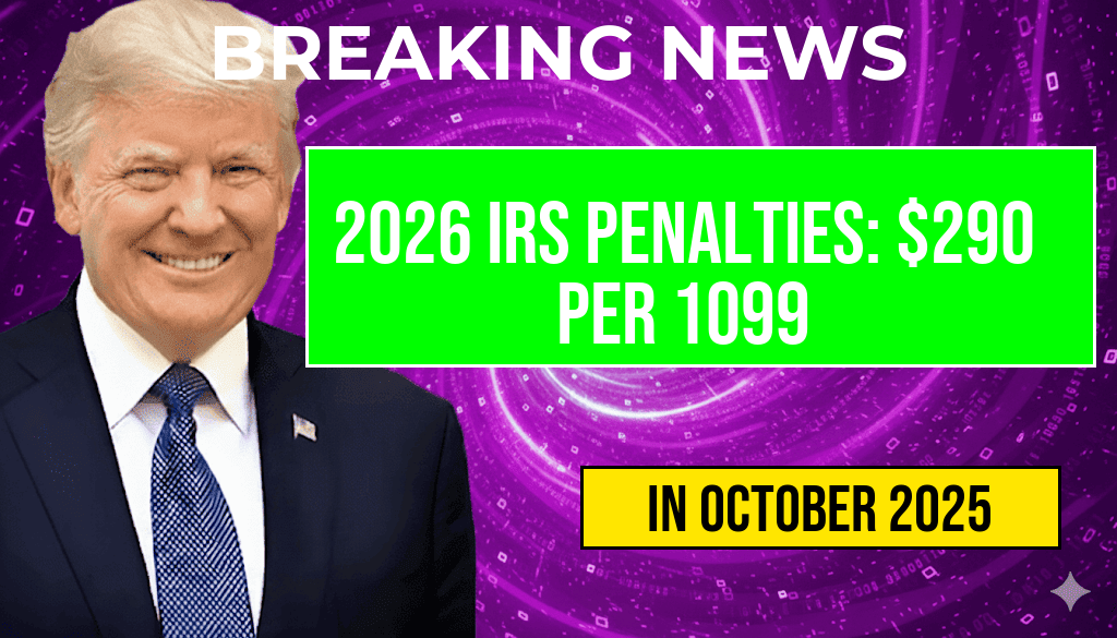 2026 IRS Penalties: Missing a 1099 May Result in a $290 Fine per Form