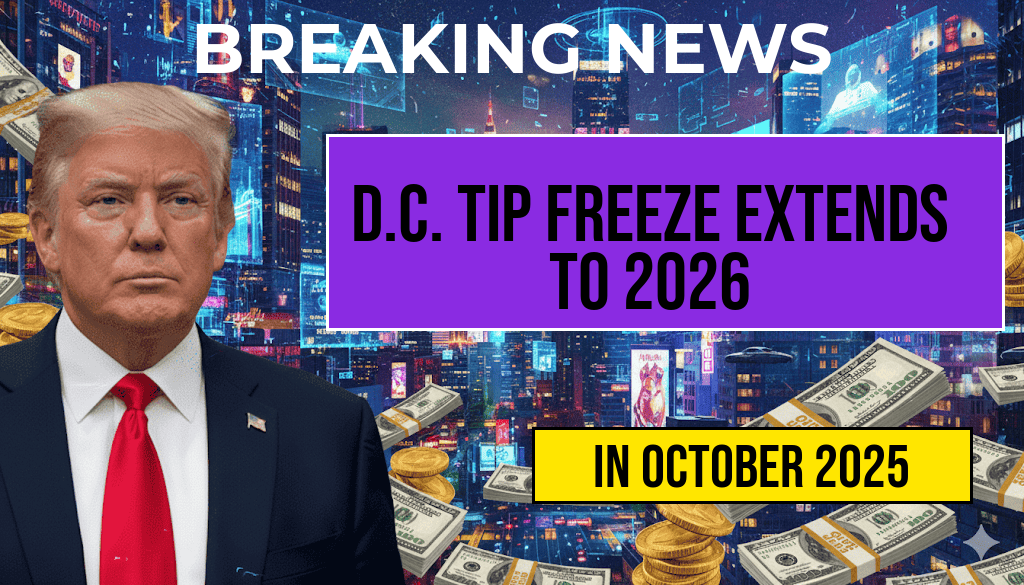 D.C. Tip Freeze Extends Through July 2026, Keeping Thousands at $10 and Offering No Base Raise This Year