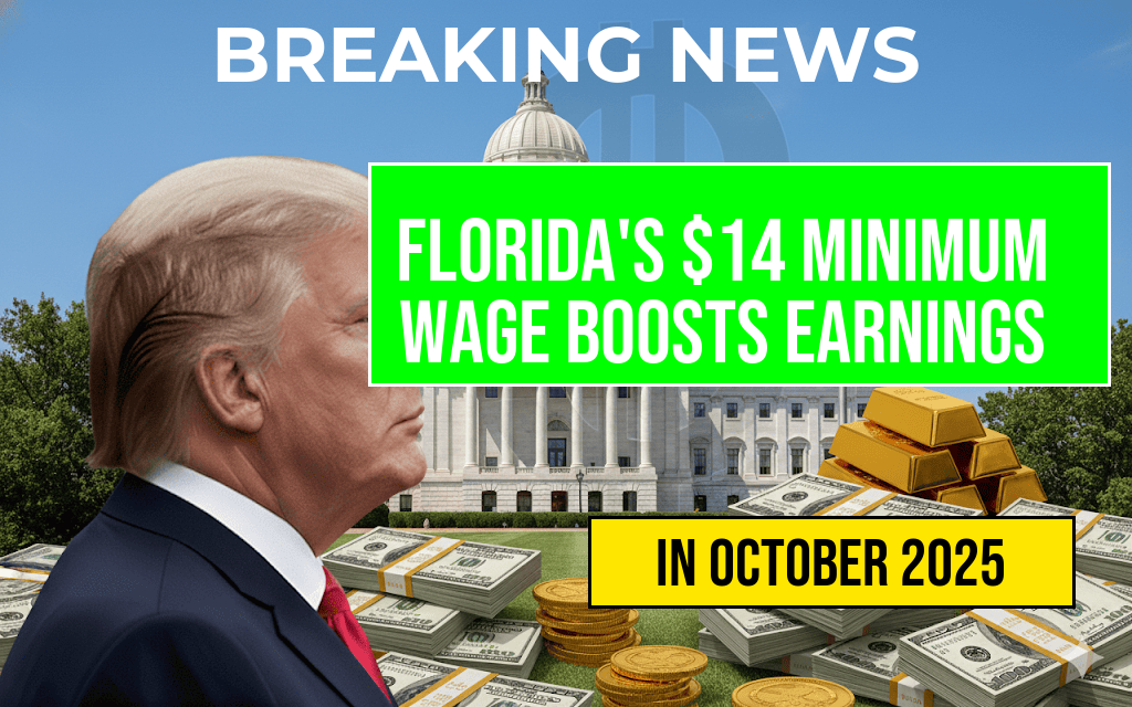 Florida Minimum Wage Increase to $14 Hour Could Boost Full-Time Workers’ Annual Earnings by $2,080