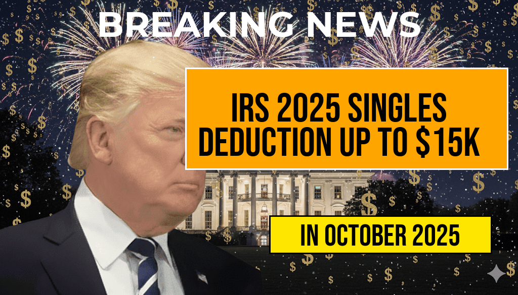 IRS Inflation Adjustment: Singles Can Claim Up to $15,000 Deduction in 2025—Potentially Over $1,650 Based on Tax Rate