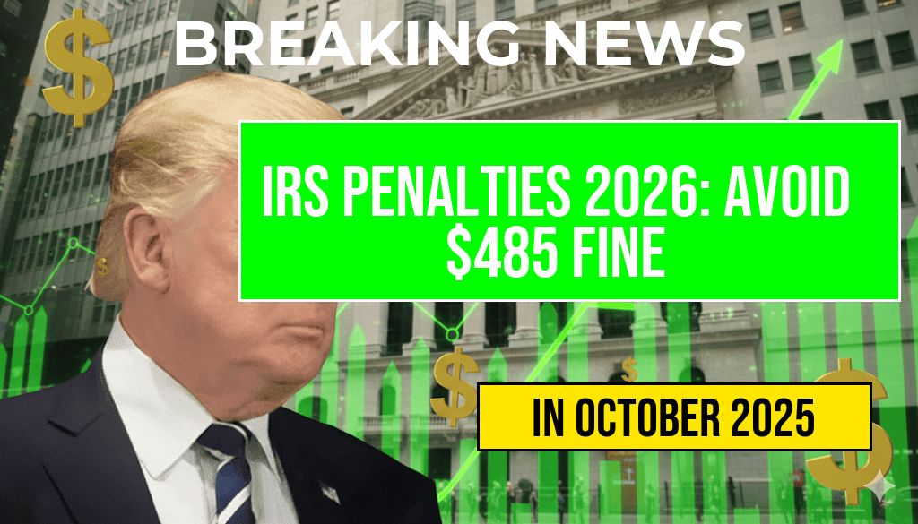 IRS Penalties 2026: Avoiding a $485 Fine as Late-File Penalties Increase