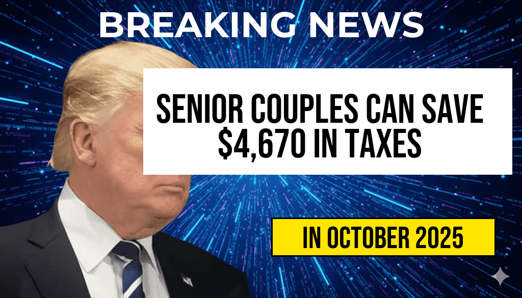 Senior Couples May Claim Up to $46,700 in Deductions, Saving $4,670 on Taxes at a 10% Rate