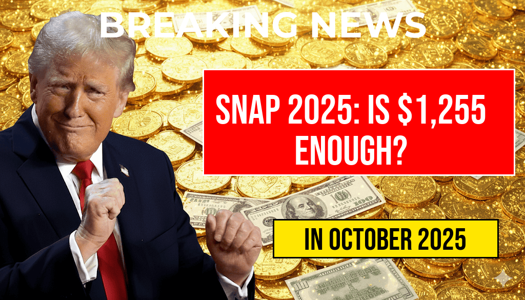 SNAP Eligibility 2025: Is a $1,255 Monthly Net Income Sufficient to Keep Food on the Table?