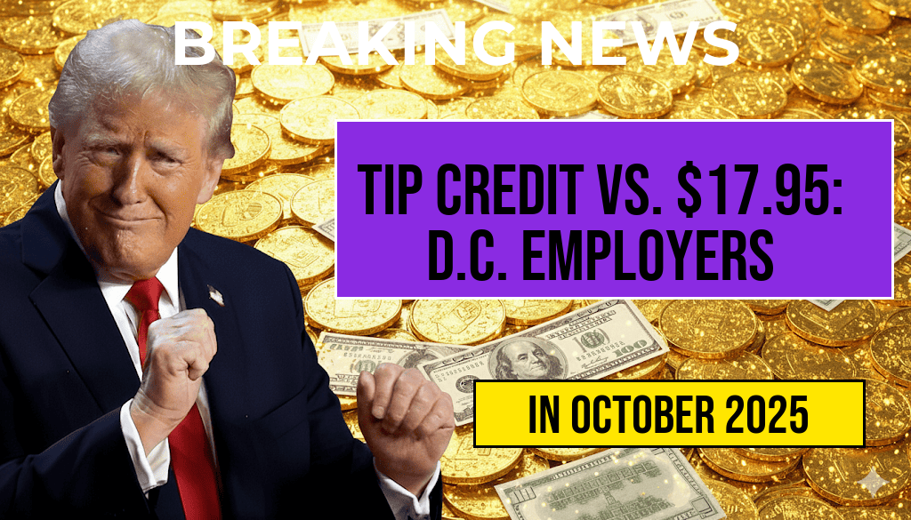Understanding the Impact of Tip Credit Versus $17.95: What Employers in D.C. Must Cover When the Difference Is Zero
